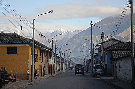乌鲁班巴河谷,道路,秘鲁,南美,拉丁美洲