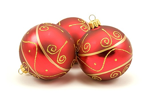 装饰,圣诞节,彩球
