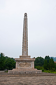 石头,柱子,纪念建筑,妙香山,朝鲜