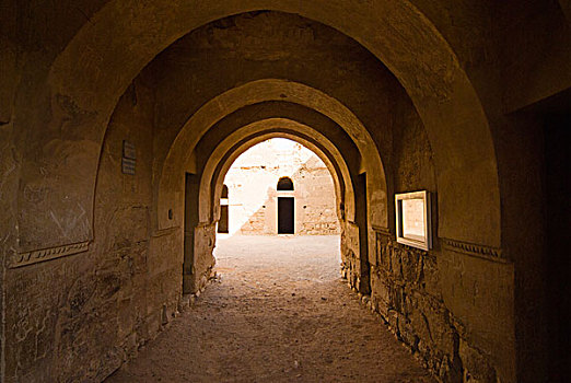 荒芜,堡垒,世界遗产,约旦