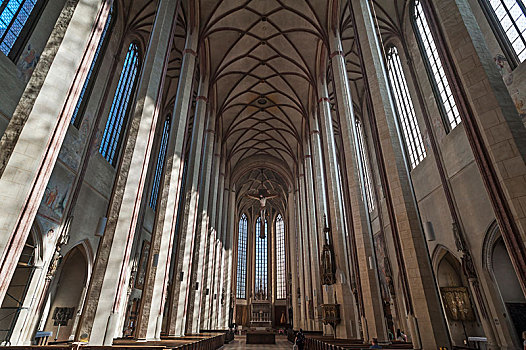 拱顶,教堂高坛,教堂,下巴伐利亚,德国,欧洲
