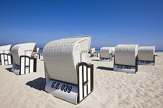 沙滩椅,塞林,吕根岛,梅克伦堡州,德国