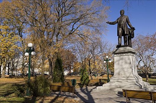 卡地亚,雕塑,公园,魁北克城,魁北克,加拿大