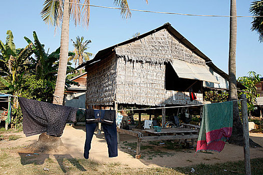 柬埔寨,收获,房子