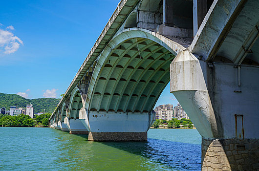 长沙湘江大桥风光