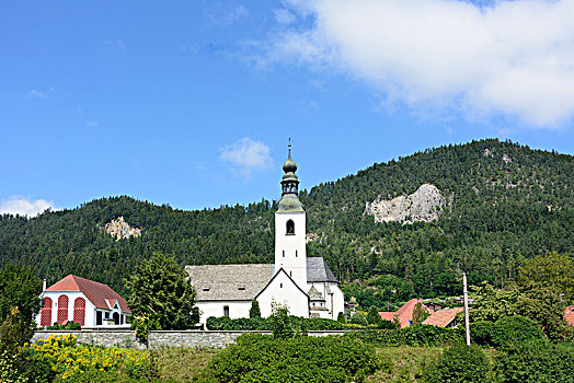 教堂,克恩顿州,卡林西亚,奥地利