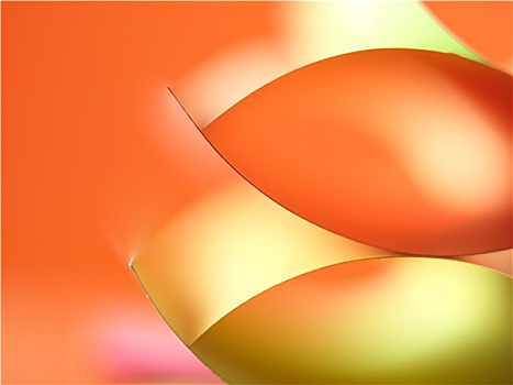 抽象,彩色,纸,建筑,橙色背景