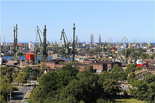 船厂,港口,格丹斯克,波兰