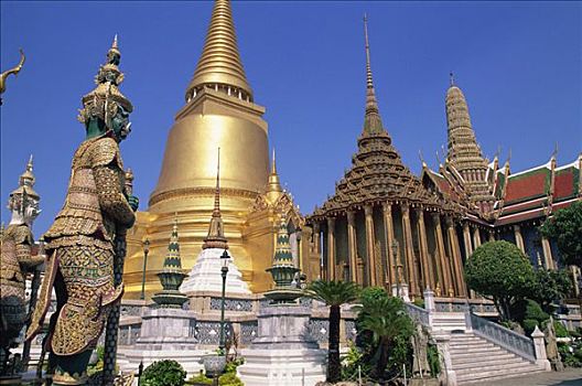 泰国,曼谷,寺院,大皇宫