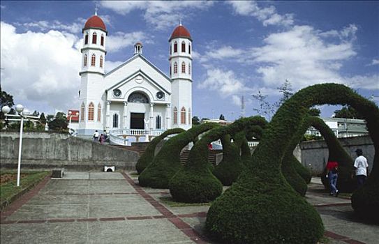 教堂,公园,哥斯达黎加,中美洲