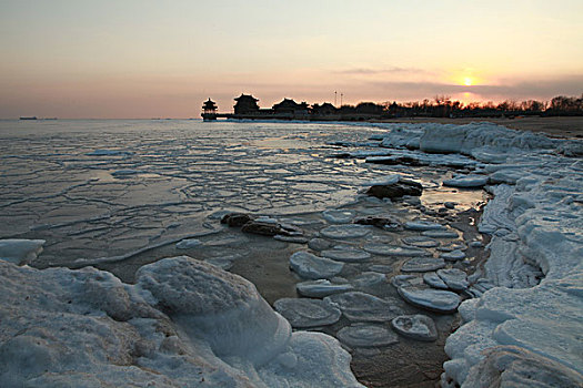 北戴河海冰