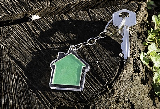 钥匙链,形状,房子