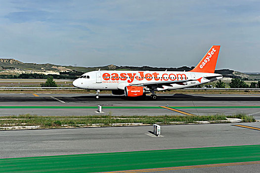 喷气式飞机,空中客车,帕尔马,机场,帕尔玛,马略卡岛,西班牙,欧洲