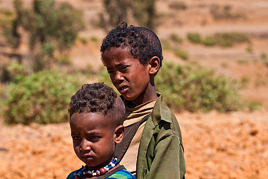 孩子,埃塞俄比亚,非洲