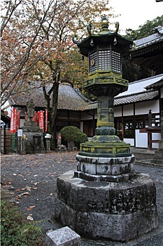 石灯笼,庙宇,日本