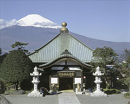 圣殿山,富士山,日本