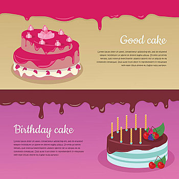 生日蛋糕,树莓,烛台,蛋糕,生日,婚礼蛋糕,巧克力甜点,饼干,巧克力,食物,甜,馅饼,奶油,水果,矢量,插画