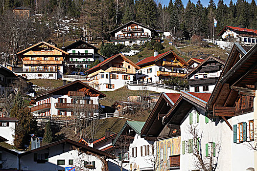 奥地利小镇mittenwald