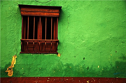 绿色,殖民地,墙壁