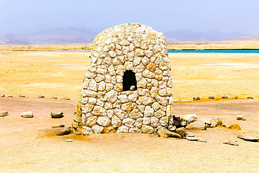 泥砖,房子,穆罕默德,国家公园,埃及