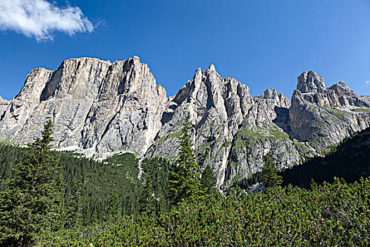 山,岩石,塔,山谷,山丘,白云岩,特兰迪诺,意大利