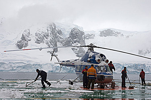 直升飞机,俄罗斯,破冰船,威德尔海,南极