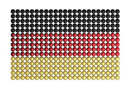 旗帜,德国,彩色,球