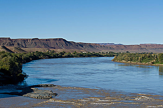 河,靠近,南方,纳米比亚,非洲