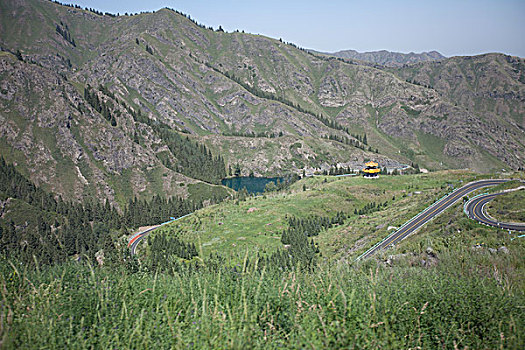 新疆天山天池景区道路