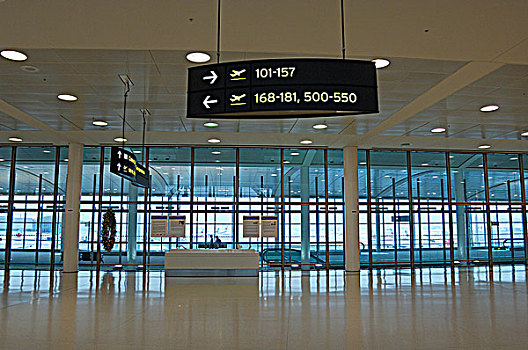 入口,标识,航站楼,皮尔逊机场,多伦多,安大略省,加拿大