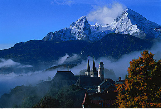 攀升,瓦茨曼山,巴伐利亚,德国