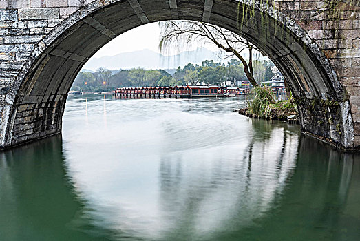 杭州茅家埠风光,拱桥
