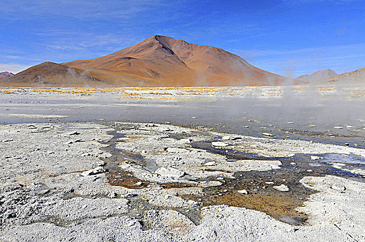 温泉,阿塔卡马沙漠,玻利维亚