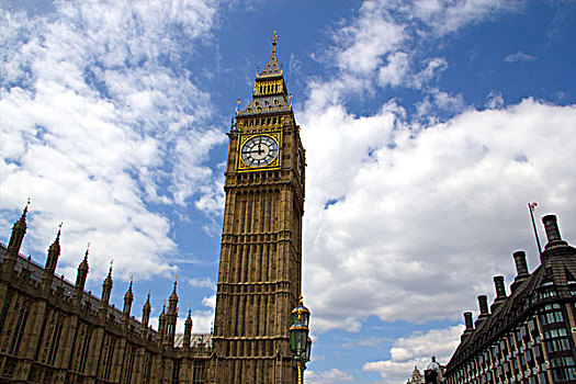 具有现代气息的英国伦敦大本钟