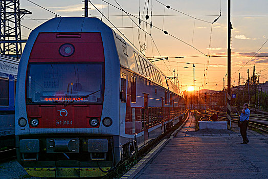 列车,火车站,斯洛伐克