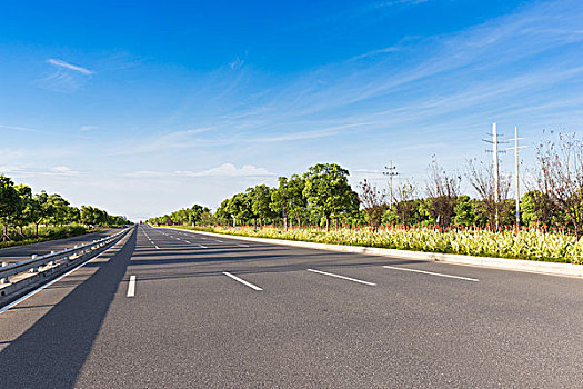 空,公路,蓝天