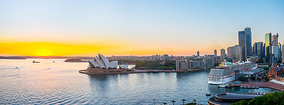 环形码头,石头,黄昏,天际线,悉尼歌剧院,歌剧院,金融区,银行,地区,悉尼,新南威尔士,澳大利亚,大洋洲