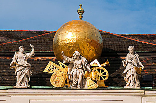 金色,球体,霍夫堡皇宫,维也纳,奥地利,欧洲