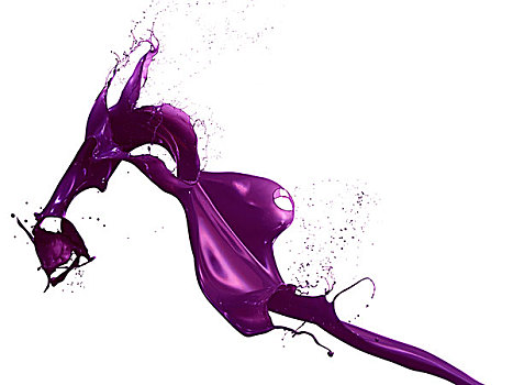 紫色,绘画