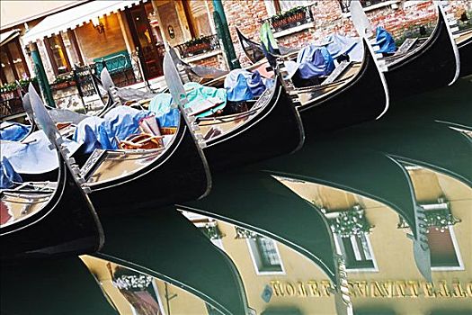 排,小船,威尼斯,威尼托,意大利