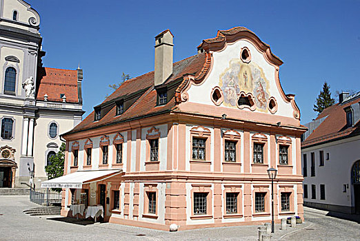 圣芳济修会,房子,巴伐利亚,德国,欧洲
