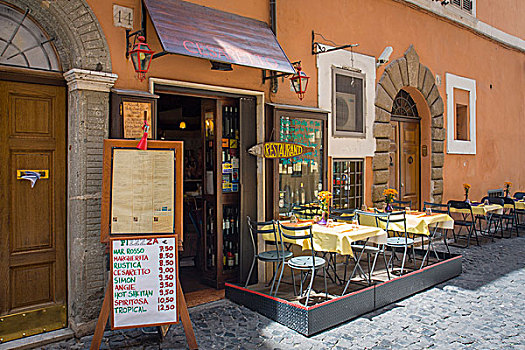 比萨饼店,小巷,罗马,拉齐奥,意大利