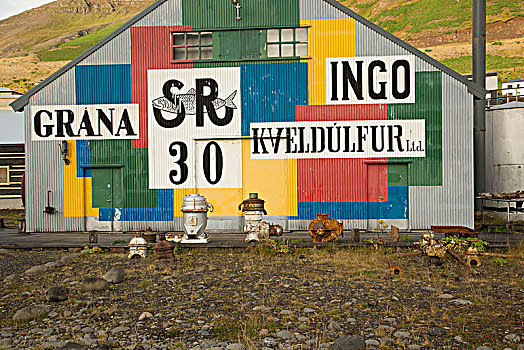 冰岛,北方,历史,博物馆,波纹板,建筑,彩色