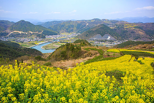 梯田,山村,春意