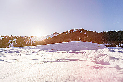 雪景,奥地利