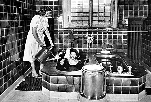 泥,沐浴,20世纪40年代,德国,欧洲
