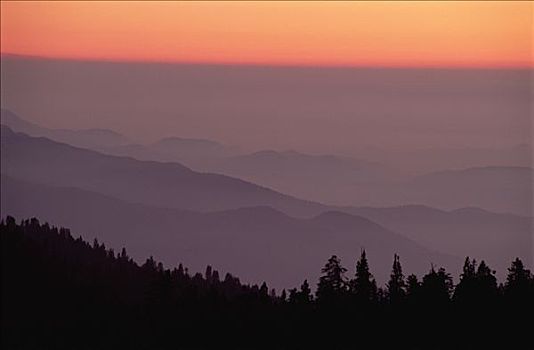 风景,西部,内华达山脉,山麓,国家公园,加利福尼亚
