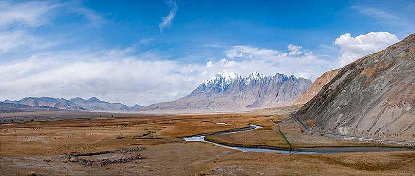 新疆帕米尔高原塔合曼湿地