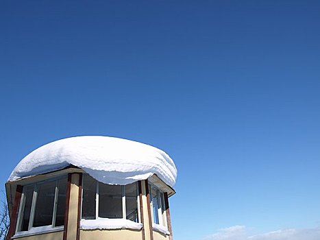 雪,房顶