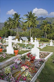 墓地,努库希瓦岛,法属玻利尼西亚